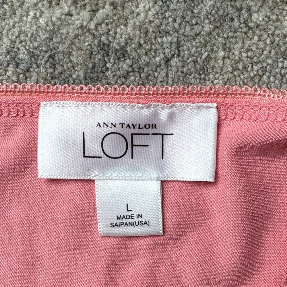 LOFT Pink Lace Trim Camisole - Picture 2 of 2